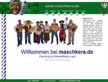 Tablet Screenshot of maschkera.de